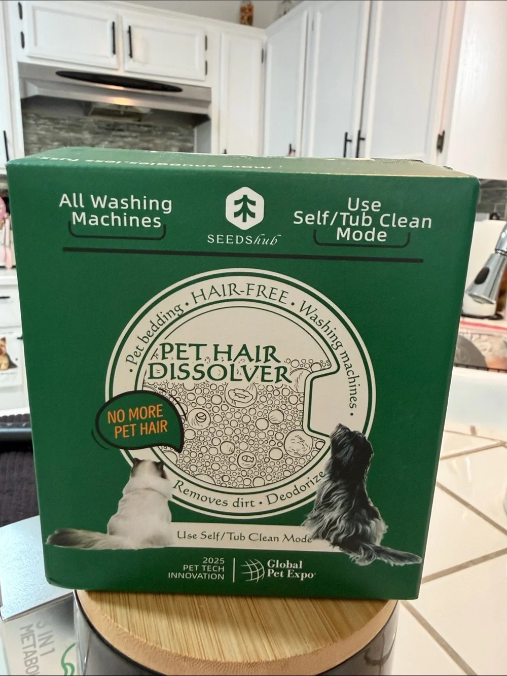 Pet Hair Dissolver for Washing Machines - Green